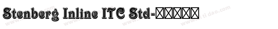 Stenberg Inline ITC Std字体转换